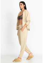 Women Bottoms | Johnny Was Forward Side Seam Jogger Irish Cream