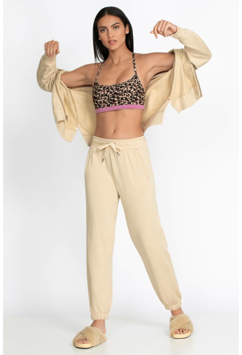 Women Bottoms | Johnny Was Forward Side Seam Jogger Irish Cream