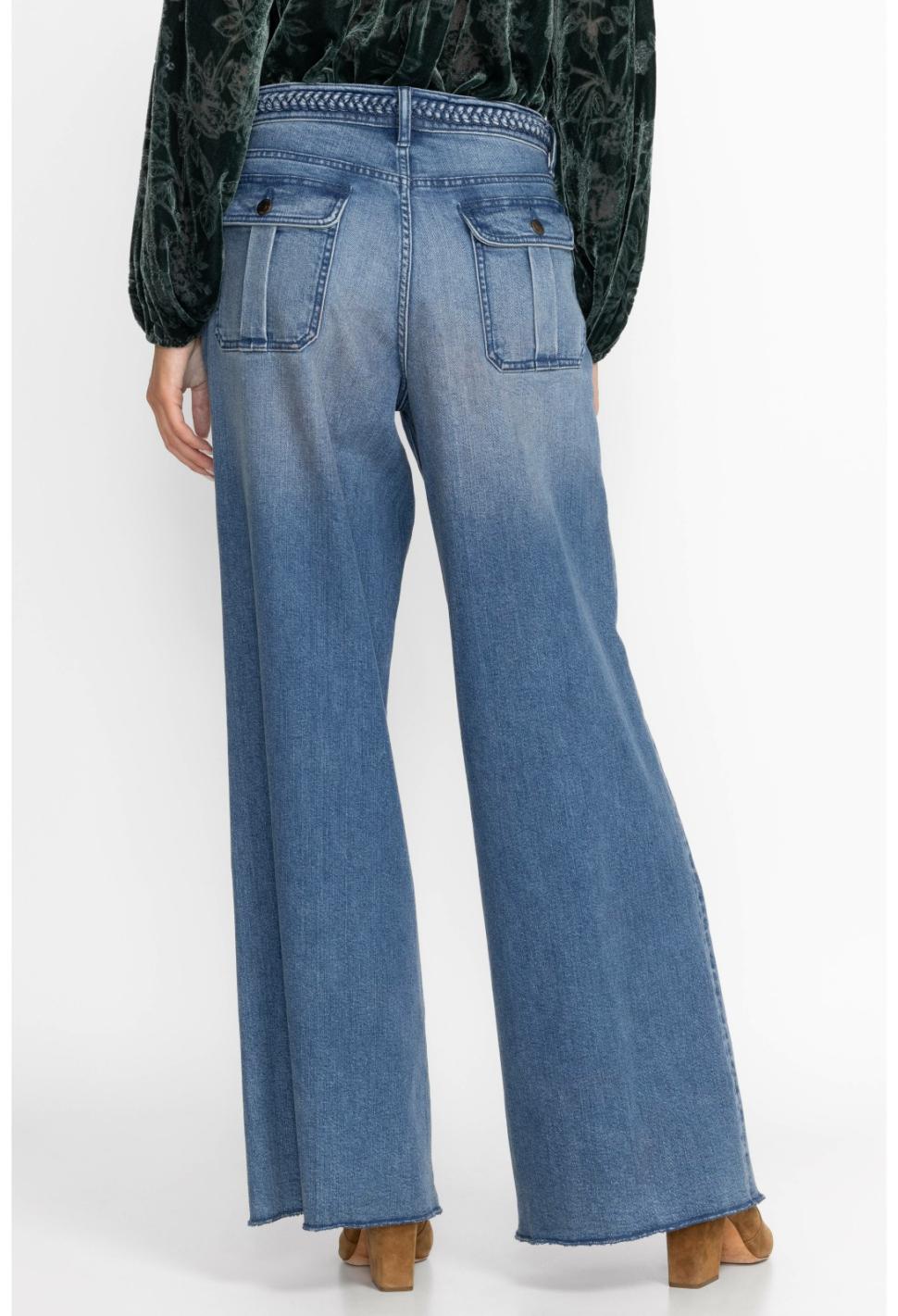 Women Bottoms | Johnny Was Maldives Wide Leg Jean Medium Wash