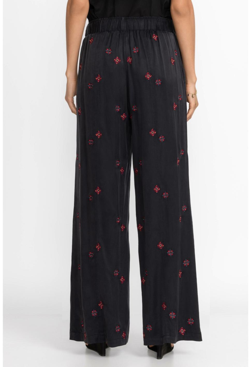 Women Bottoms | Johnny Was Maxine Seamed Wide Leg Pant Black