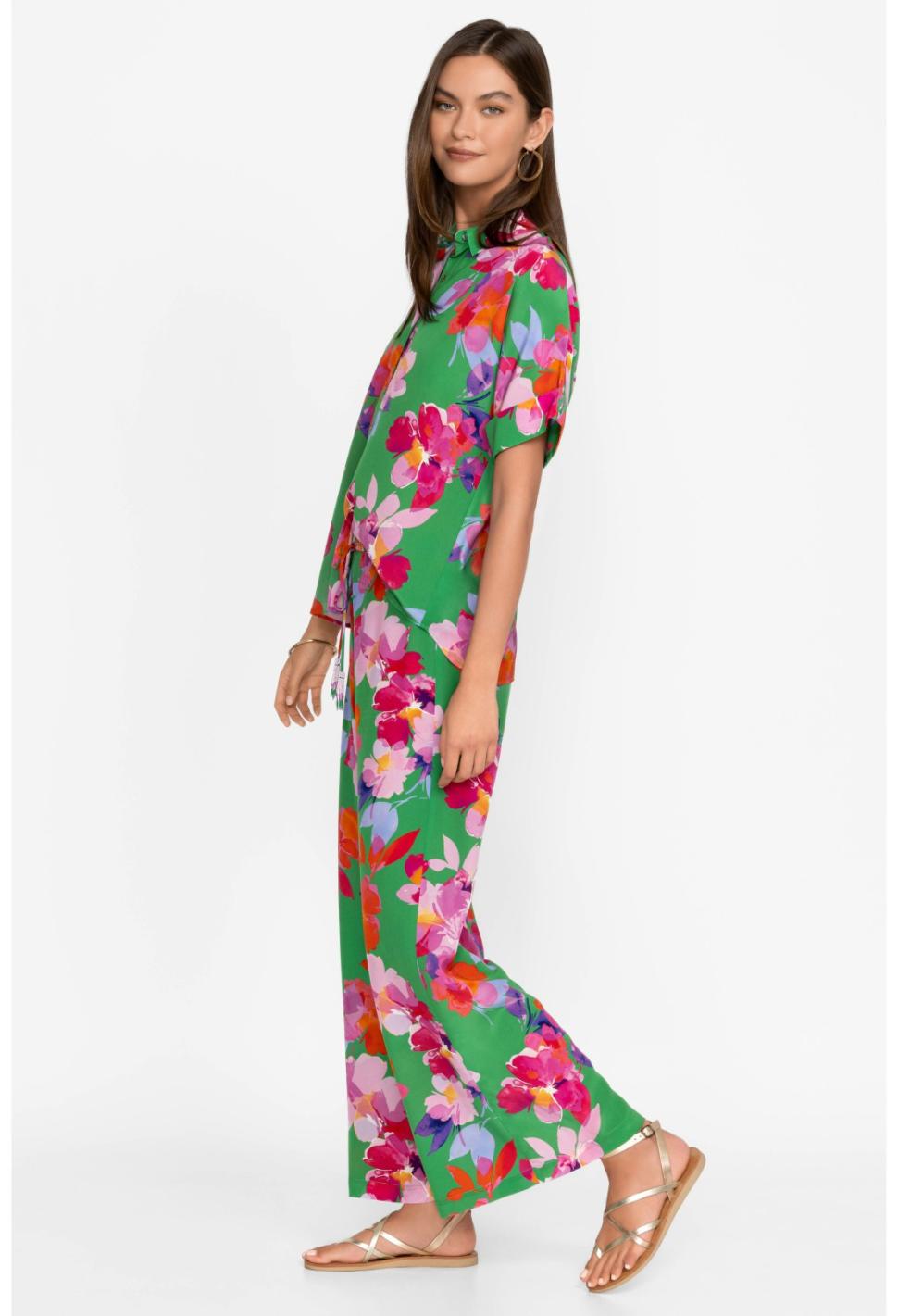 Women Bottoms | Johnny Was Nadine Silk Pant Nadine