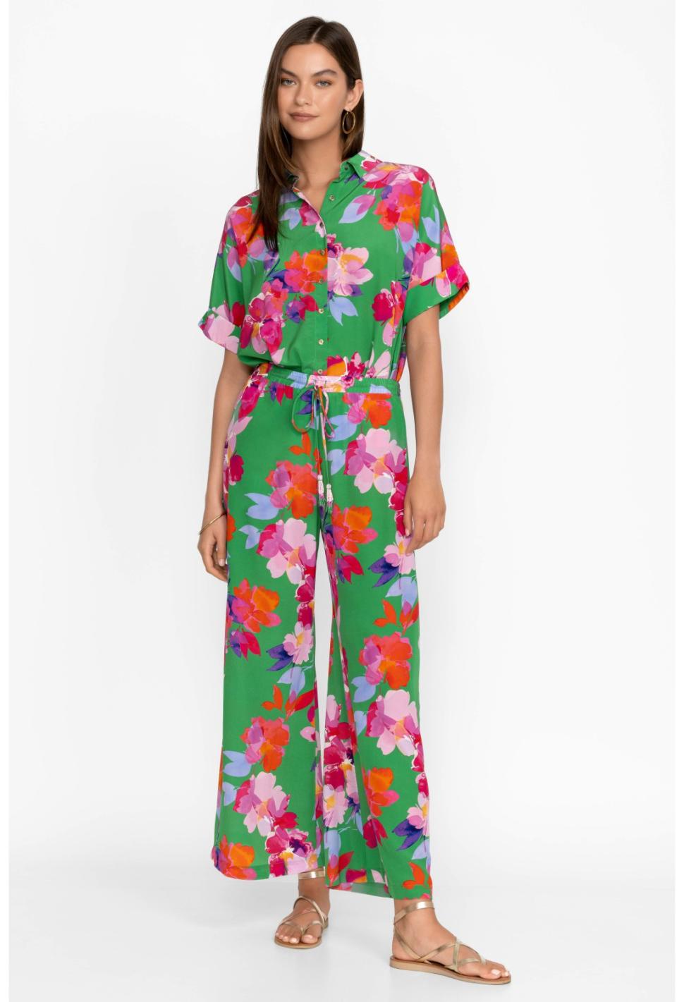 Women Bottoms | Johnny Was Nadine Silk Pant Nadine