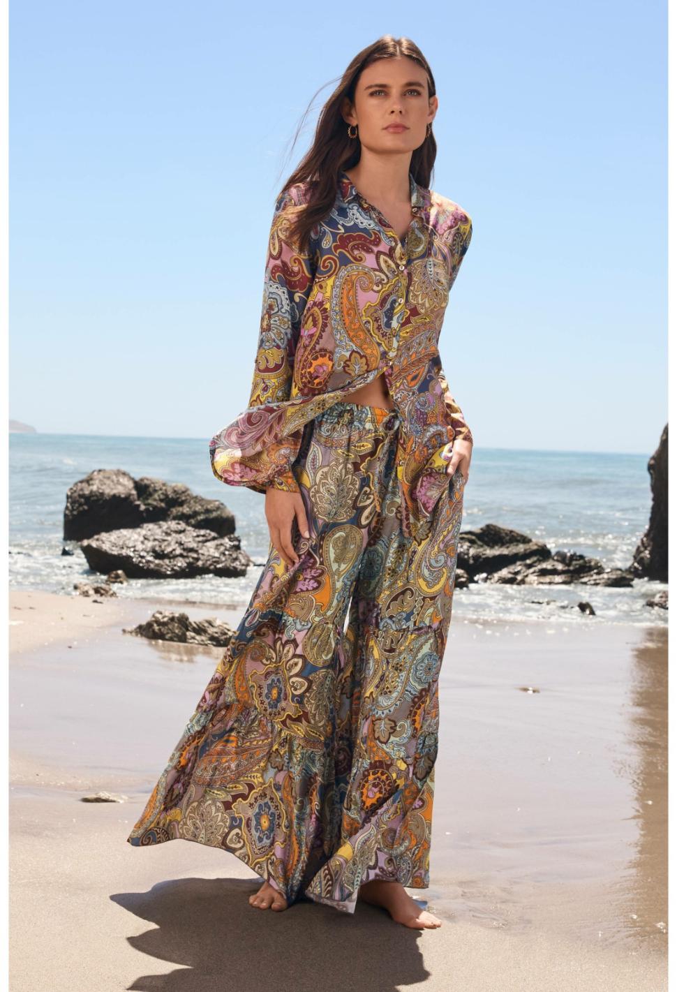 Women Bottoms | Johnny Was Sandalwood Viola Pant Multi