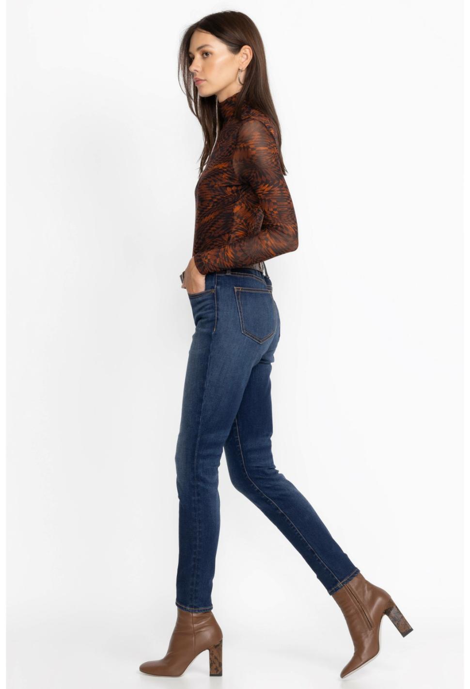 Women Bottoms | Johnny Was Skinny Jean Darkwash3