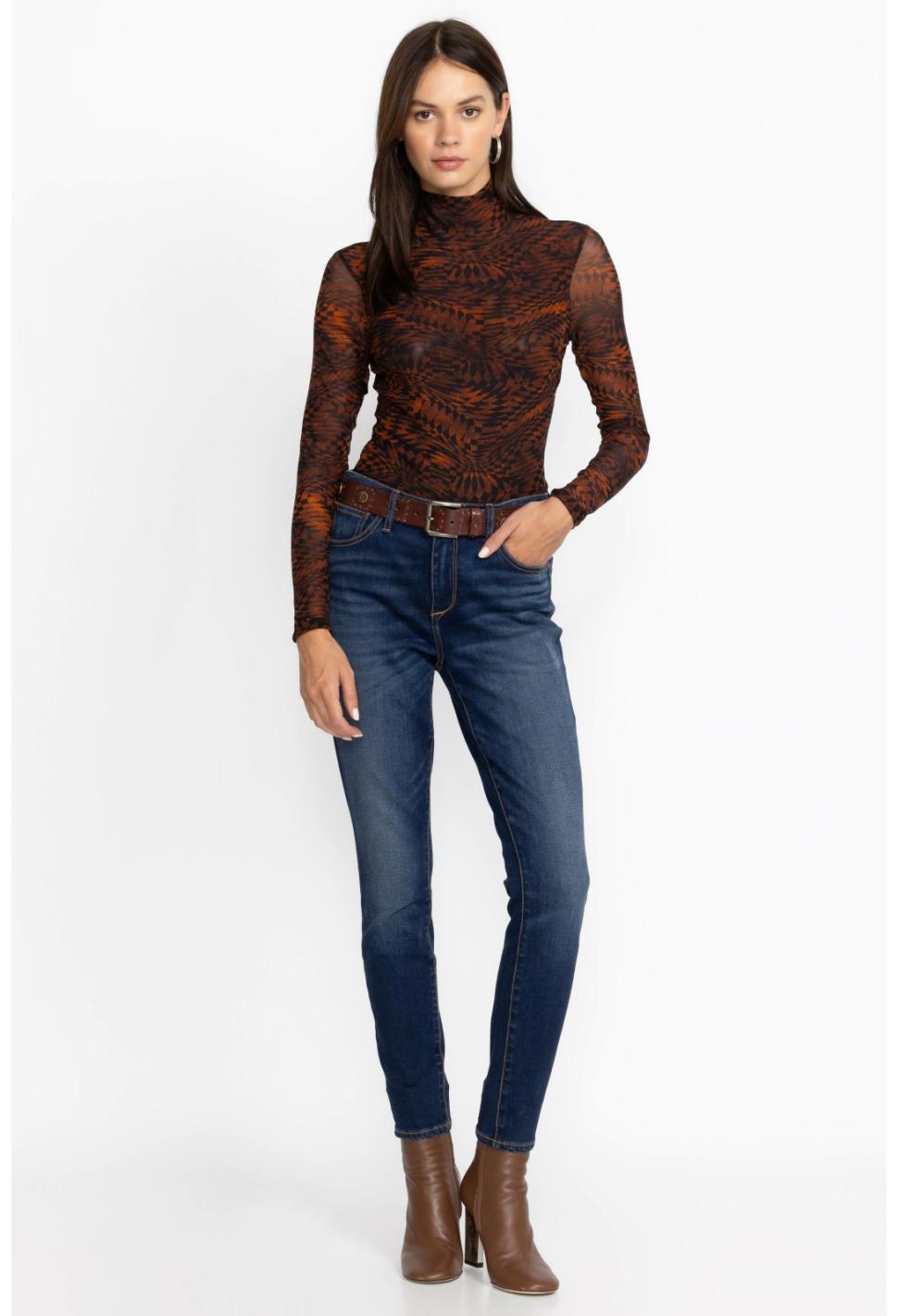 Women Bottoms | Johnny Was Skinny Jean Darkwash3