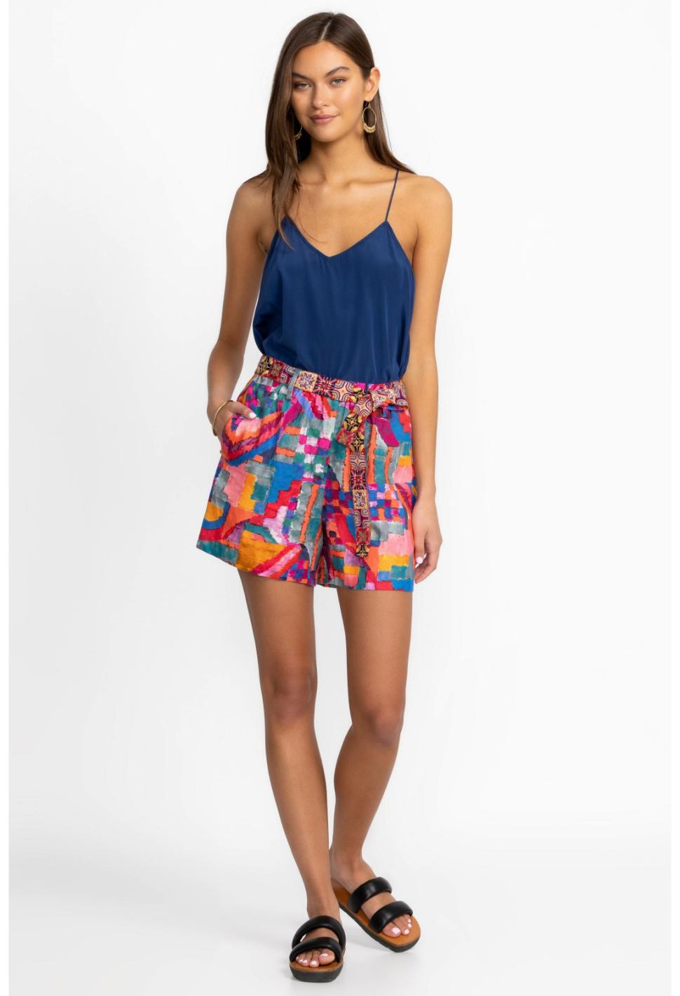 Women Bottoms | Johnny Was Summer Daydream Linen Short Summer Daydream