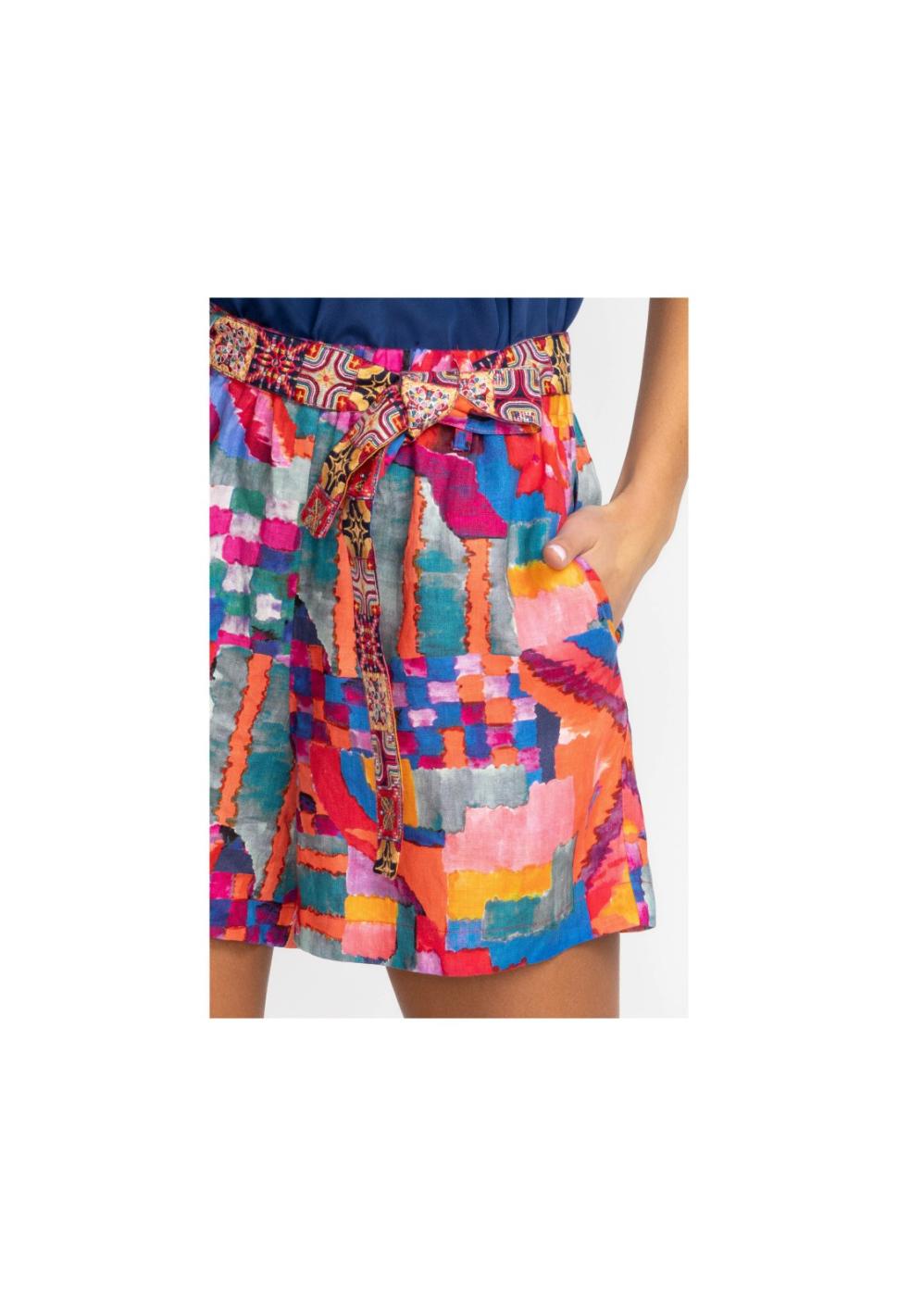 Women Bottoms | Johnny Was Summer Daydream Linen Short Summer Daydream