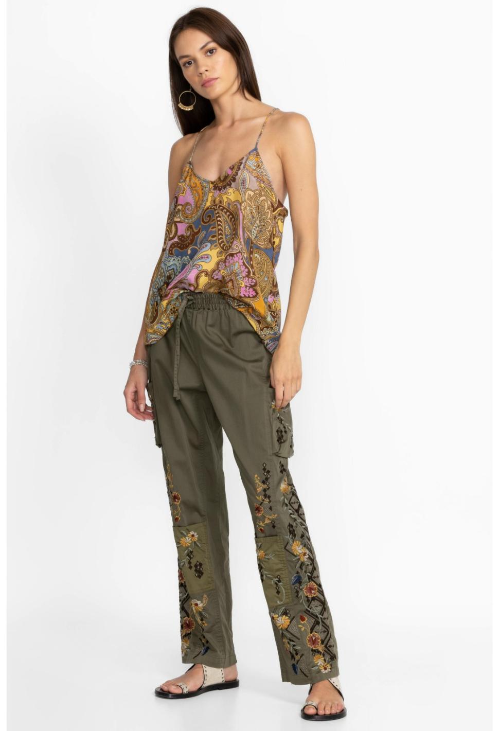 Women Bottoms | Johnny Was Whitney Pant Martini Olive