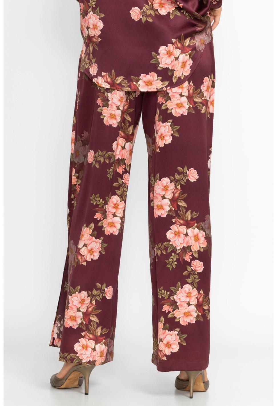 Women Bottoms | Johnny Was Winonna Silk Easy Pant Winonna