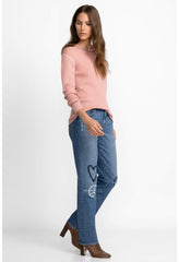 Women Bottoms | Johnny Was Woodstock Boyfriend Jean Destroyed Indigo