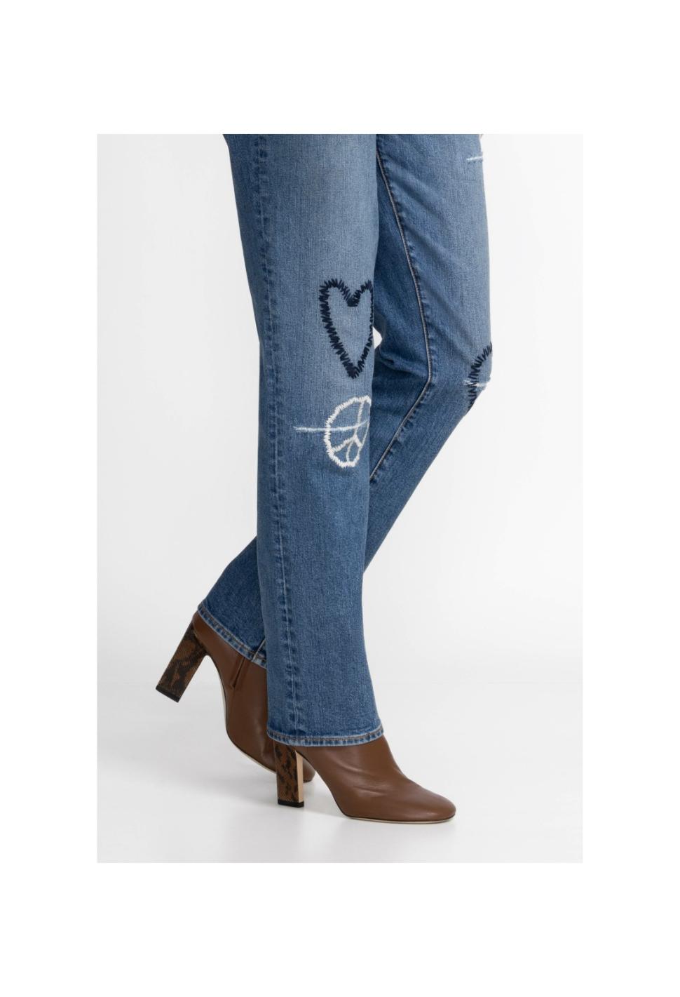Women Bottoms | Johnny Was Woodstock Boyfriend Jean Destroyed Indigo