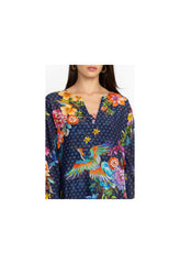 Women Cover Ups &amp; Kimonos | Johnny Was Ocean Dreamer Puff Sleeve Maxi Cover-Up Ocean Dreamer