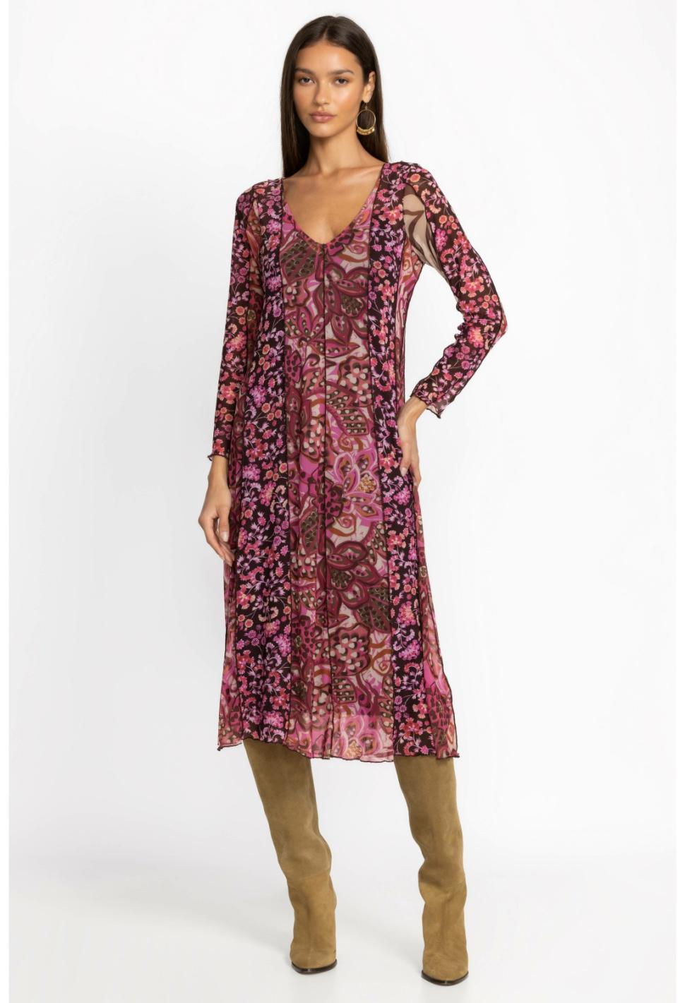 Women Dresses | Johnny Was Agatha Mesh Midi Dress Multi