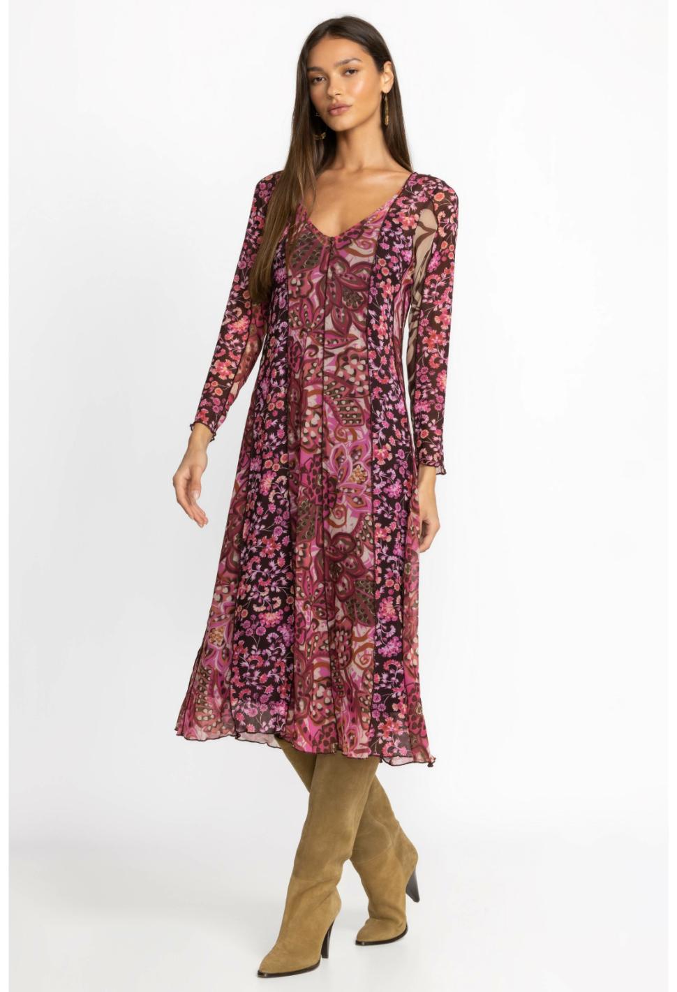 Women Dresses | Johnny Was Agatha Mesh Midi Dress Multi