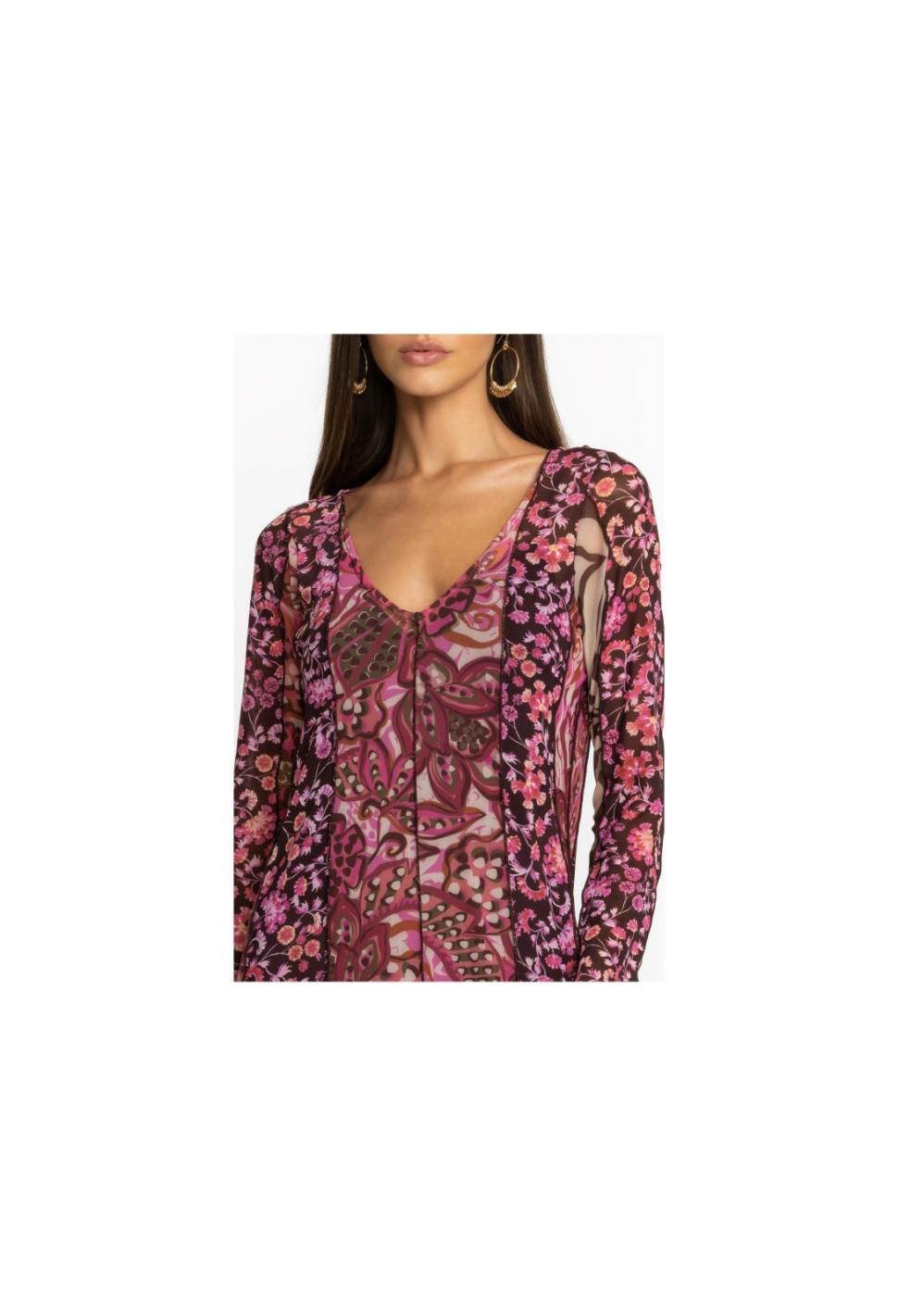 Women Dresses | Johnny Was Agatha Mesh Midi Dress Multi