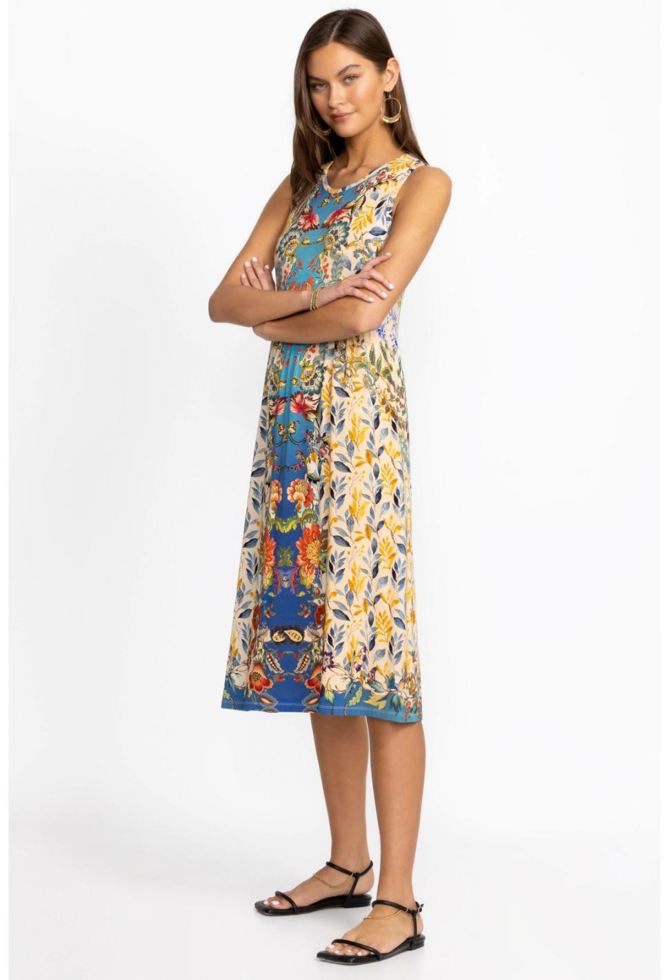 Women Dresses | Johnny Was Blu Easy Fit Tank Dress Blu