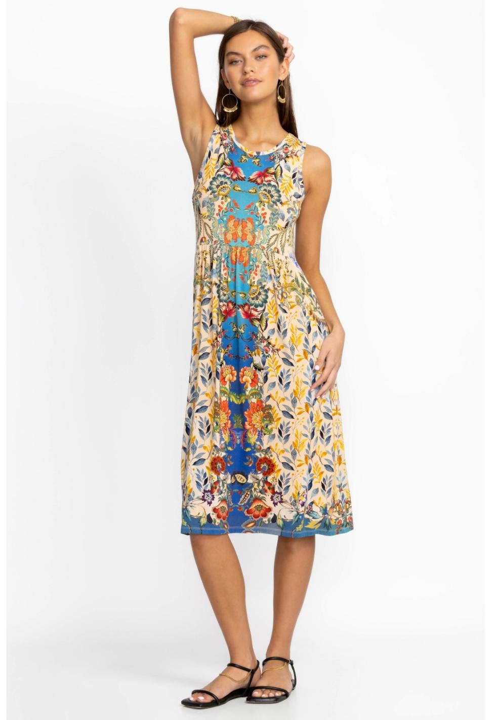 Women Dresses | Johnny Was Blu Easy Fit Tank Dress Blu