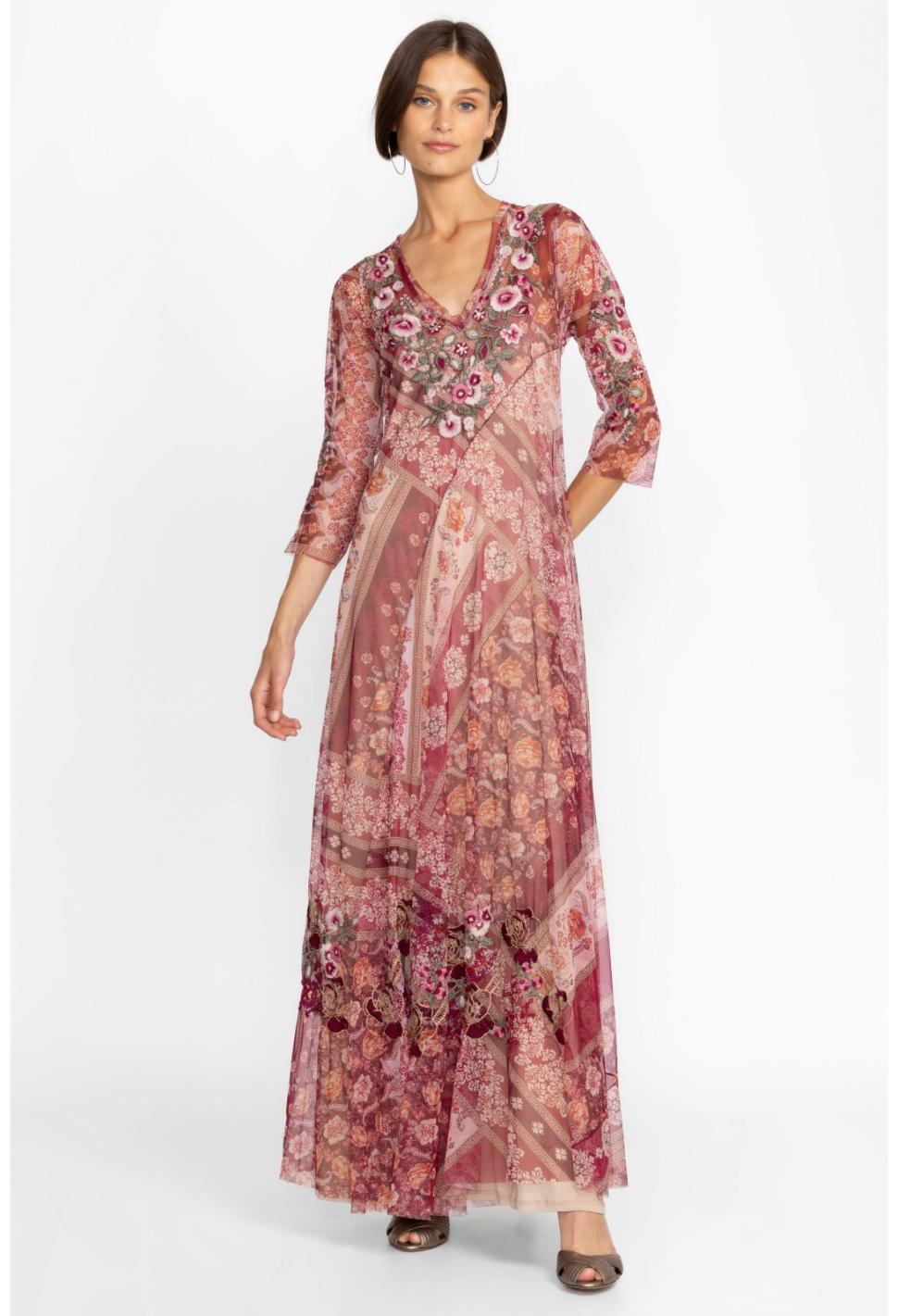 Women Dresses | Johnny Was Cardinal Mesh Dress (Slip) Multi