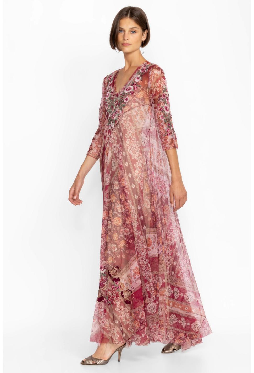 Women Dresses | Johnny Was Cardinal Mesh Dress (Slip) Multi