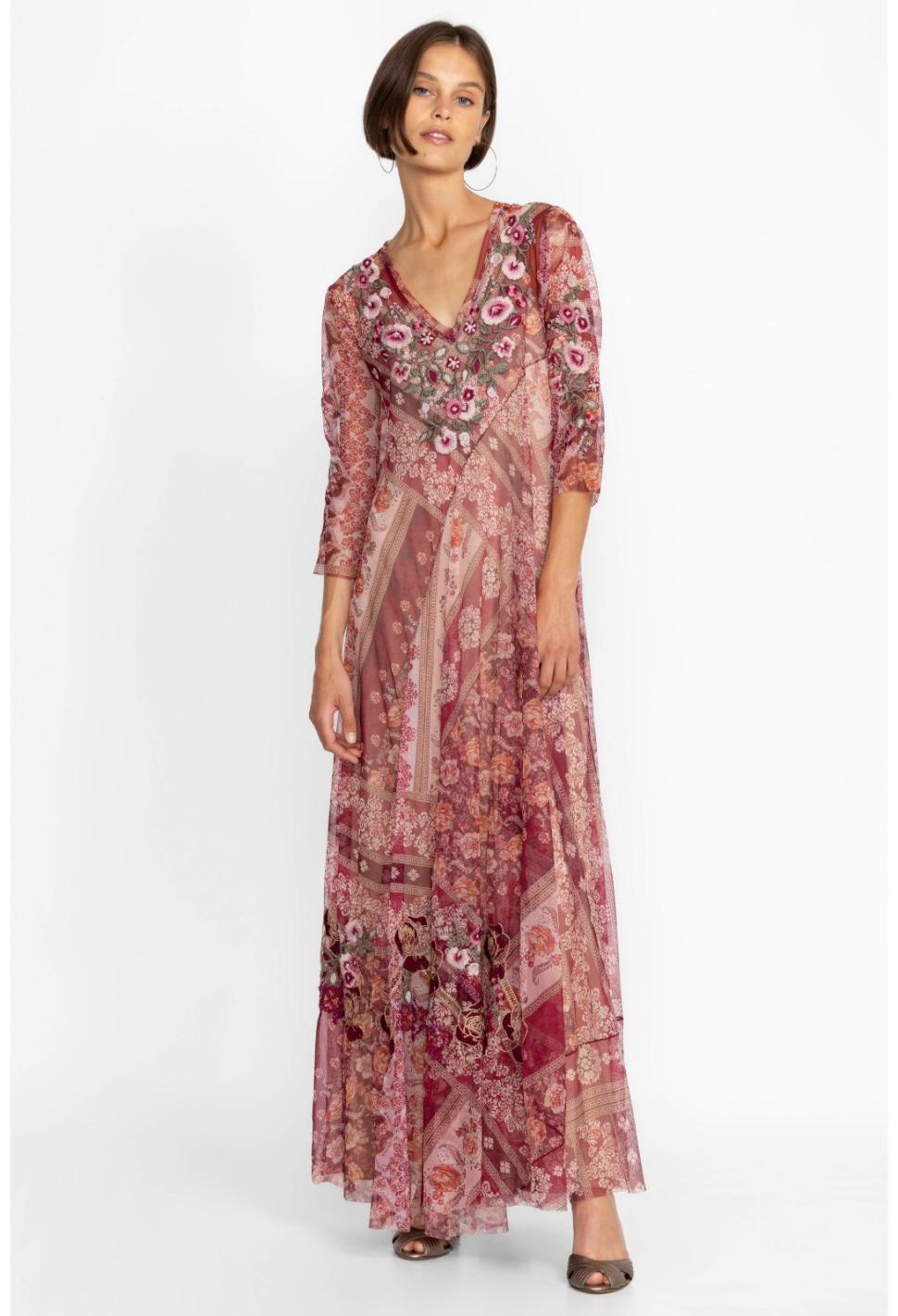 Women Dresses | Johnny Was Cardinal Mesh Dress (Slip) Multi