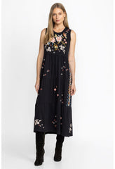 Women Dresses | Johnny Was Ceretti Tiered Maxi Tank Dress Black