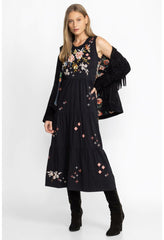 Women Dresses | Johnny Was Ceretti Tiered Maxi Tank Dress Black