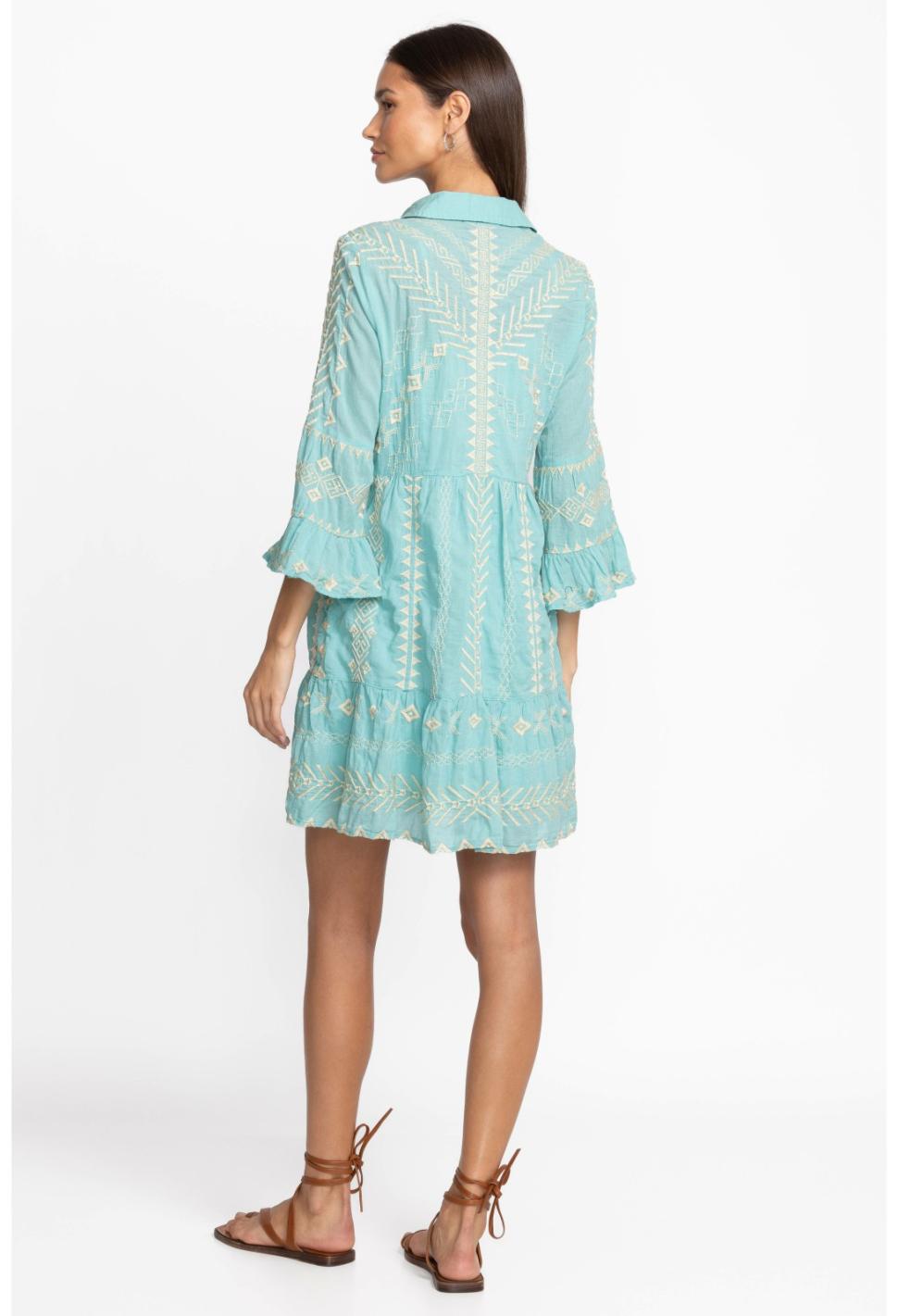 Women Dresses | Johnny Was Charis Easy Tiered Dress Marine Blue