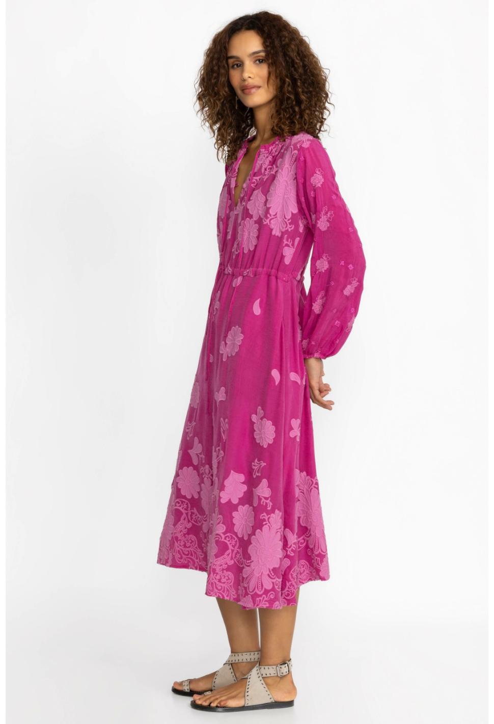 Women Dresses | Johnny Was Daisy Leonna Dress Festival Fuschia