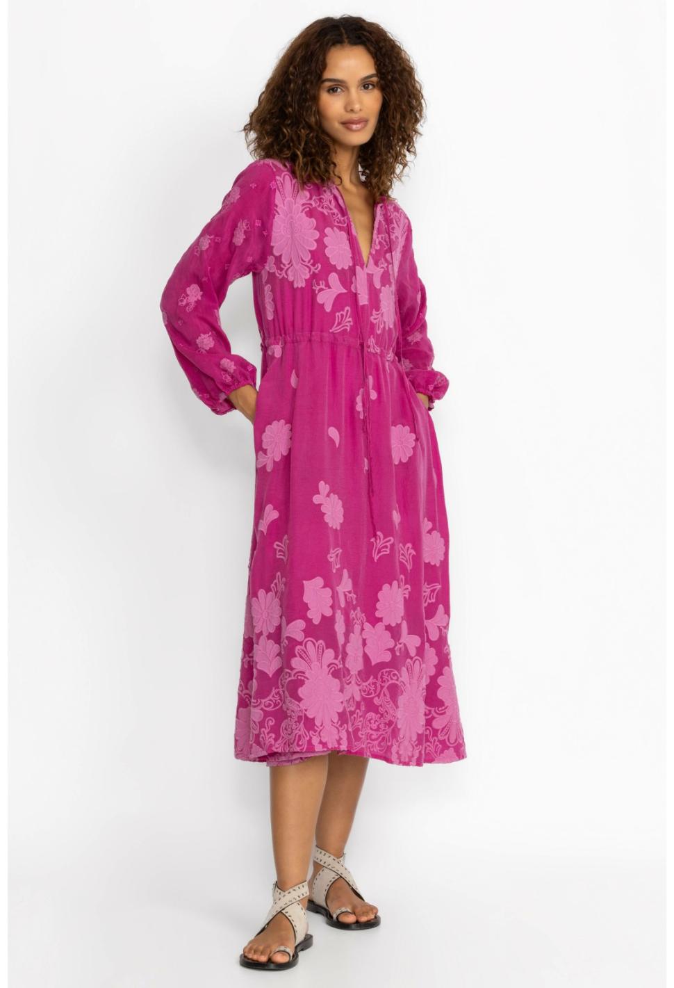 Women Dresses | Johnny Was Daisy Leonna Dress Festival Fuschia