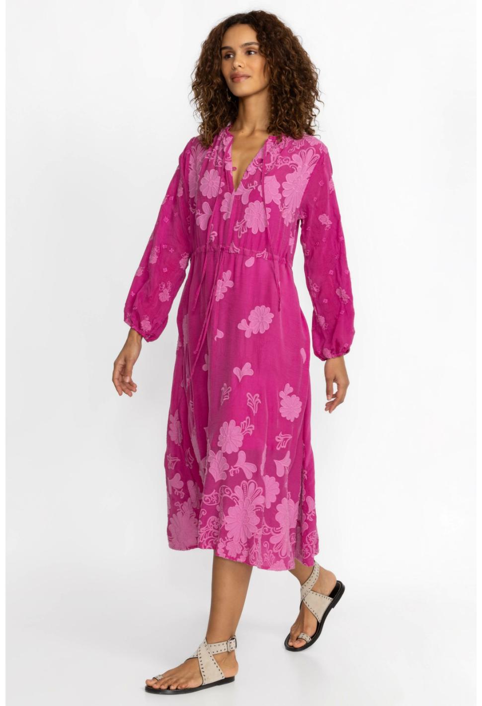 Women Dresses | Johnny Was Daisy Leonna Dress Festival Fuschia