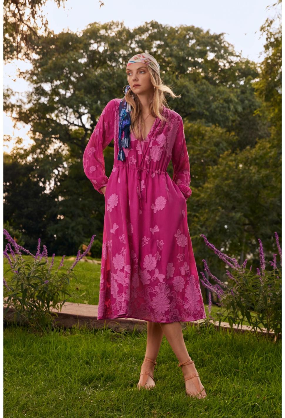Women Dresses | Johnny Was Daisy Leonna Dress Festival Fuschia
