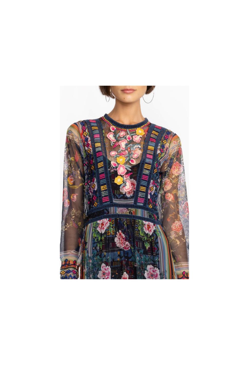 Women Dresses | Johnny Was Dayana Mesh Dress Multi