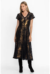 Women Dresses | Johnny Was Dina Mesh Midi Dress Black