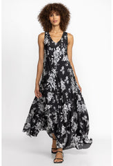 Women Dresses | Johnny Was Dreamer Silk Bias Dress Charcoal Dreamer