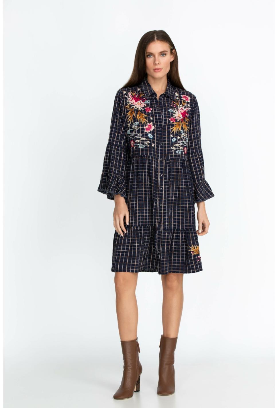 Women Dresses | Johnny Was Emiko Easy Tiered Dress Plaid