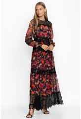Women Dresses | Johnny Was Flora Silk Maxi Dress Flora