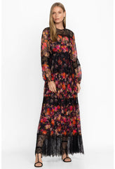 Women Dresses | Johnny Was Flora Silk Maxi Dress Flora