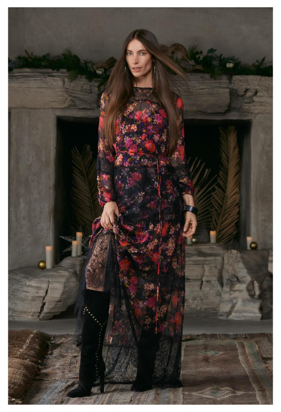 Women Dresses | Johnny Was Flora Silk Maxi Dress Flora