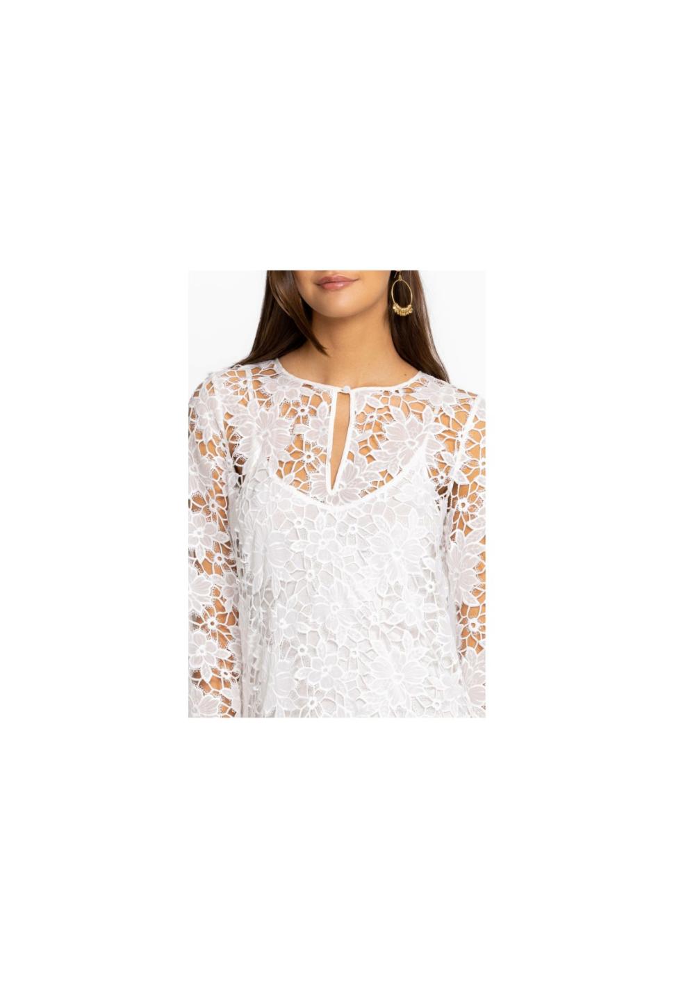 Women Dresses | Johnny Was Floral Garden Lace Maxi Dress White