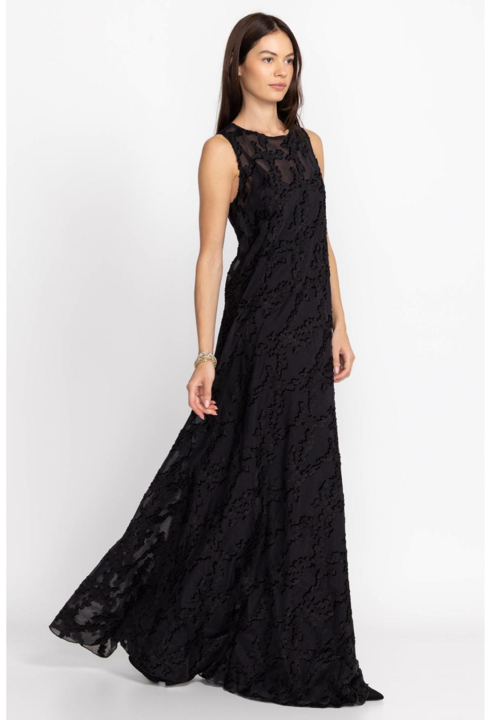 Women Dresses | Johnny Was Flower Jacquard Maxi Dress Black