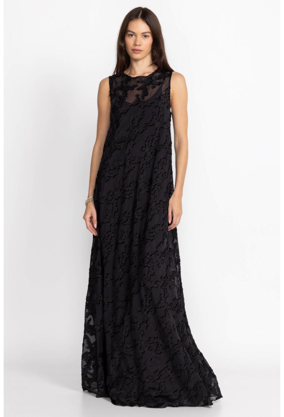 Women Dresses | Johnny Was Flower Jacquard Maxi Dress Black