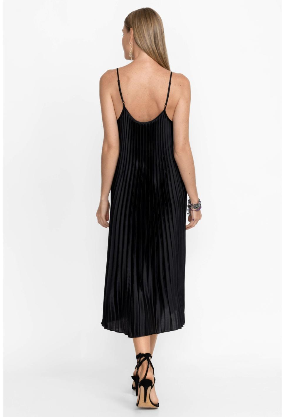 Women Dresses | Johnny Was Gemma Pleated Midi Dress Black