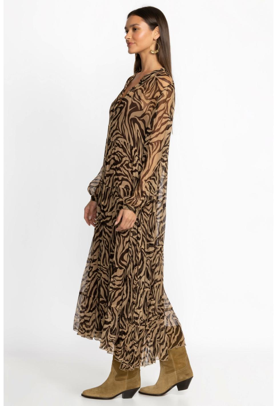 Women Dresses | Johnny Was Golden Days Silk Midi Dress Goldendays