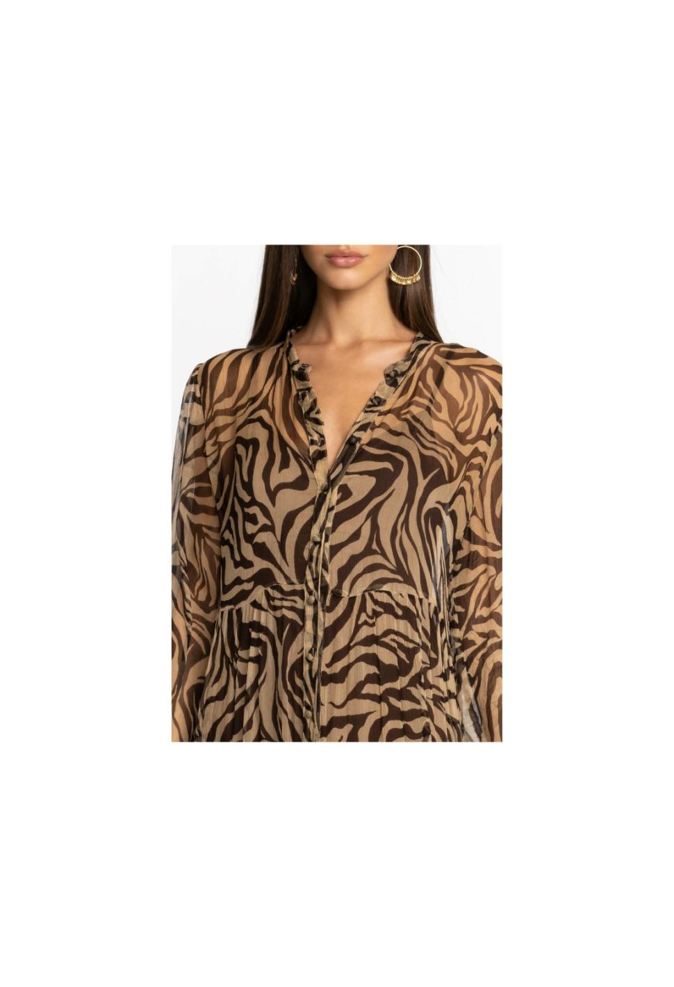 Women Dresses | Johnny Was Golden Days Silk Midi Dress Goldendays