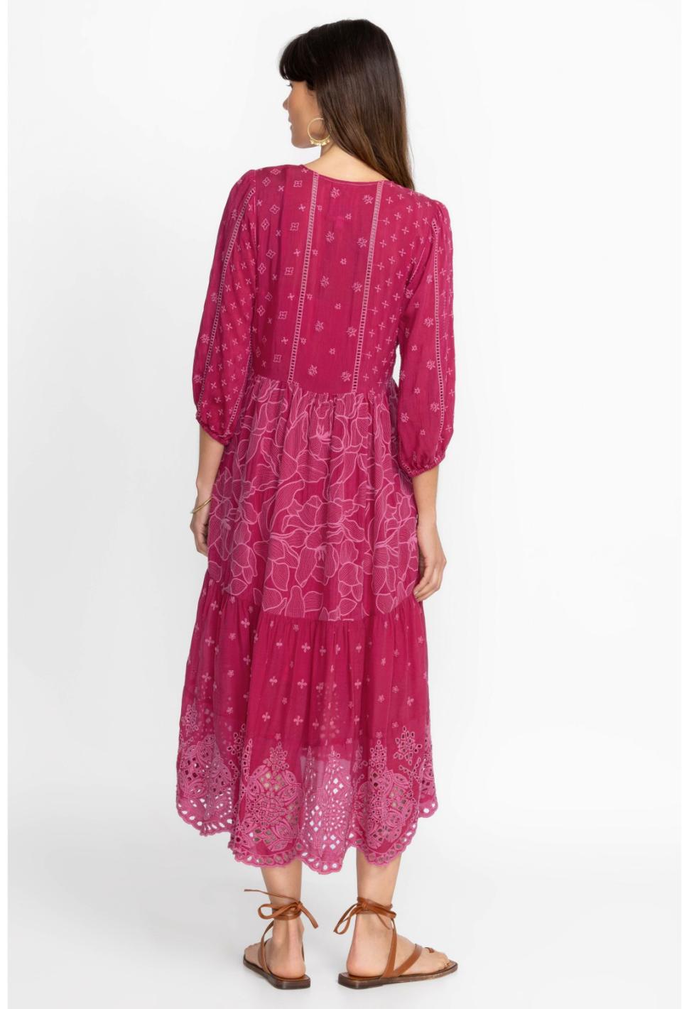 Women Dresses | Johnny Was Gracie Hopscotch Dress Rumba Red