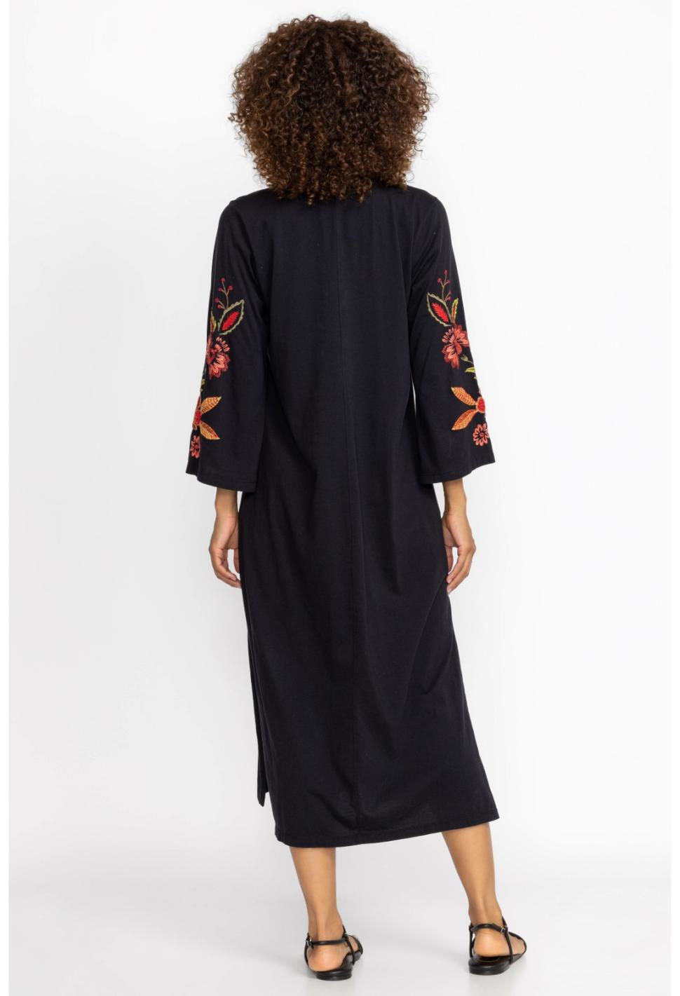 Women Dresses | Johnny Was Isabella Kimono Sleeve Tee Dress Black