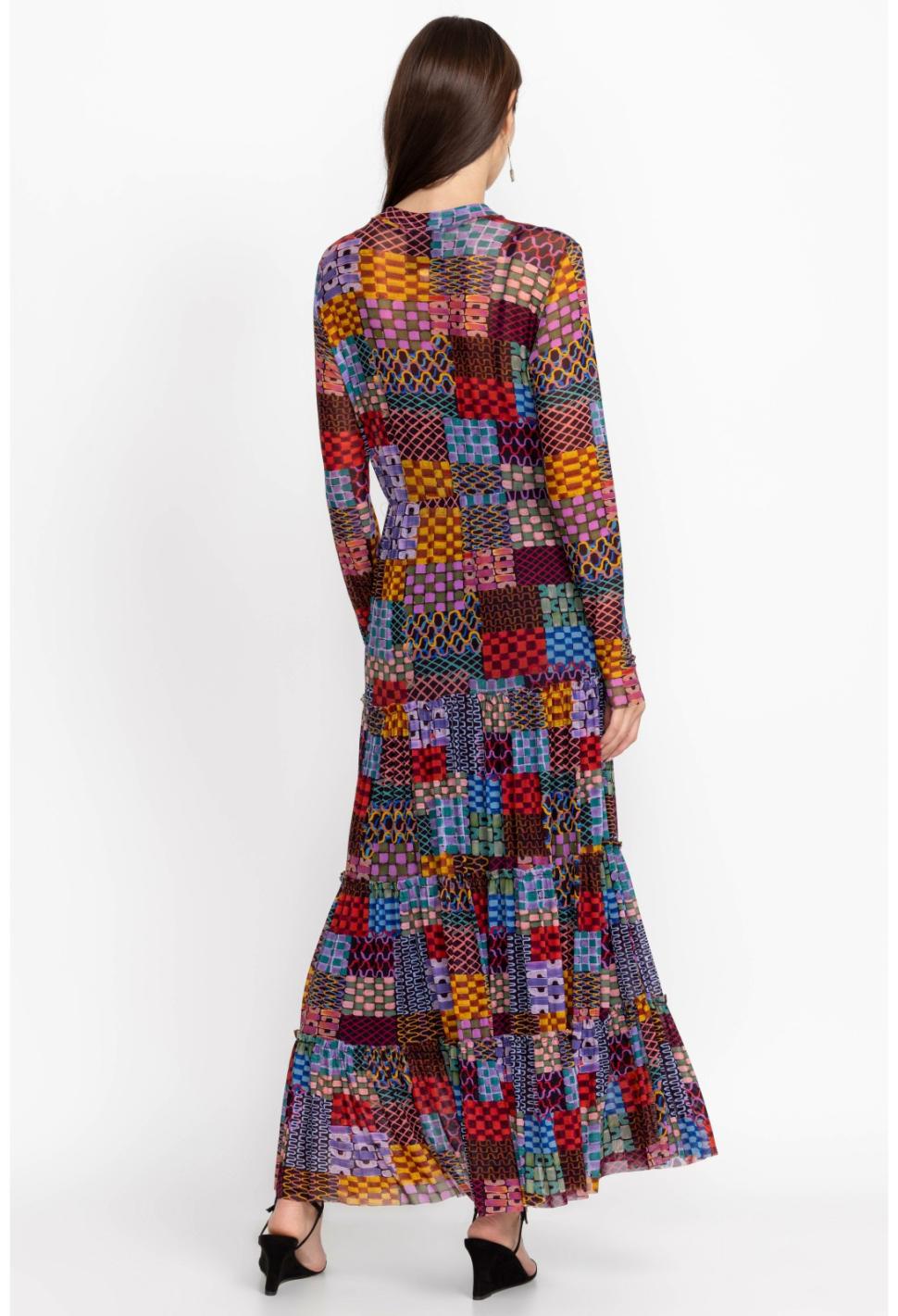 Women Dresses | Johnny Was Isadora Waves Mesh Midi Dress Isadora Waves