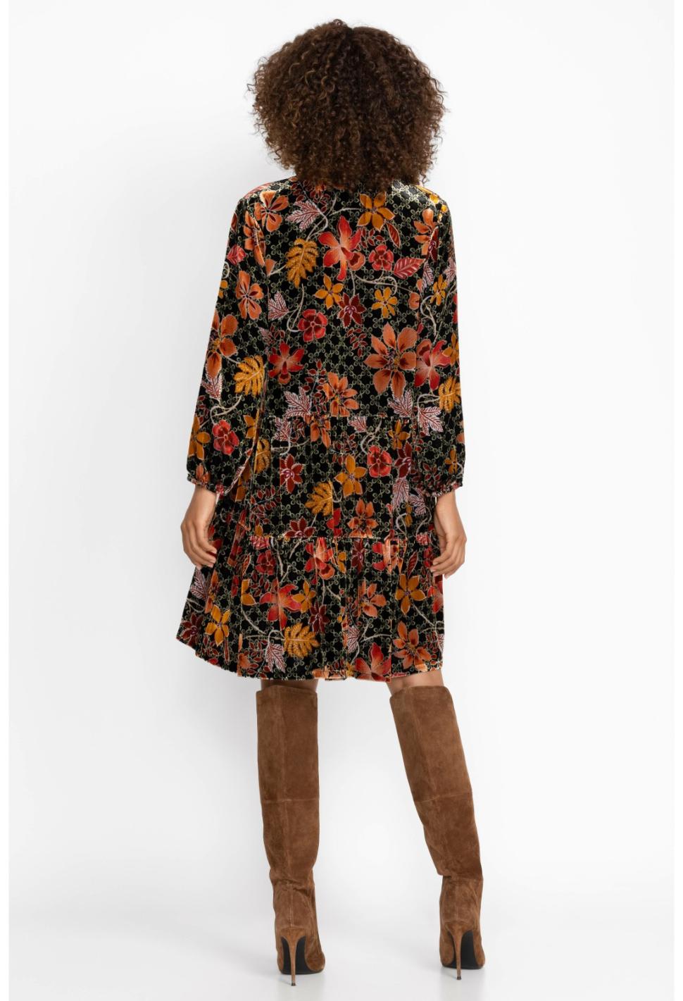 Women Dresses | Johnny Was Jasmoon Flore Velvet Field Tiered Dress Jasmoon Flore