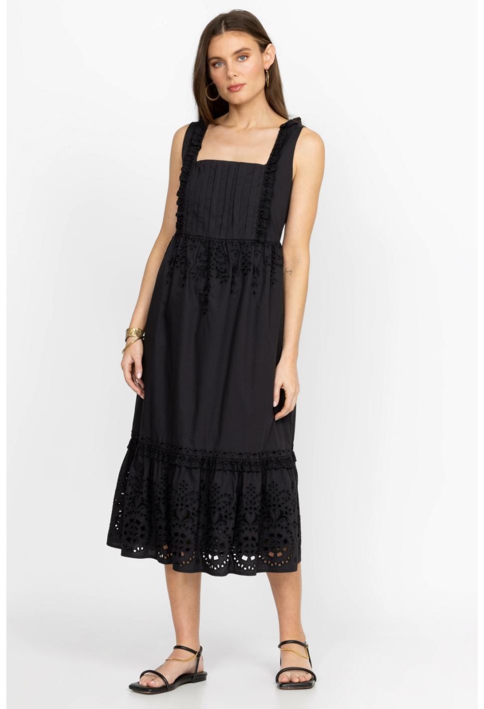 Women Dresses | Johnny Was Jesminda Midi Dress Black