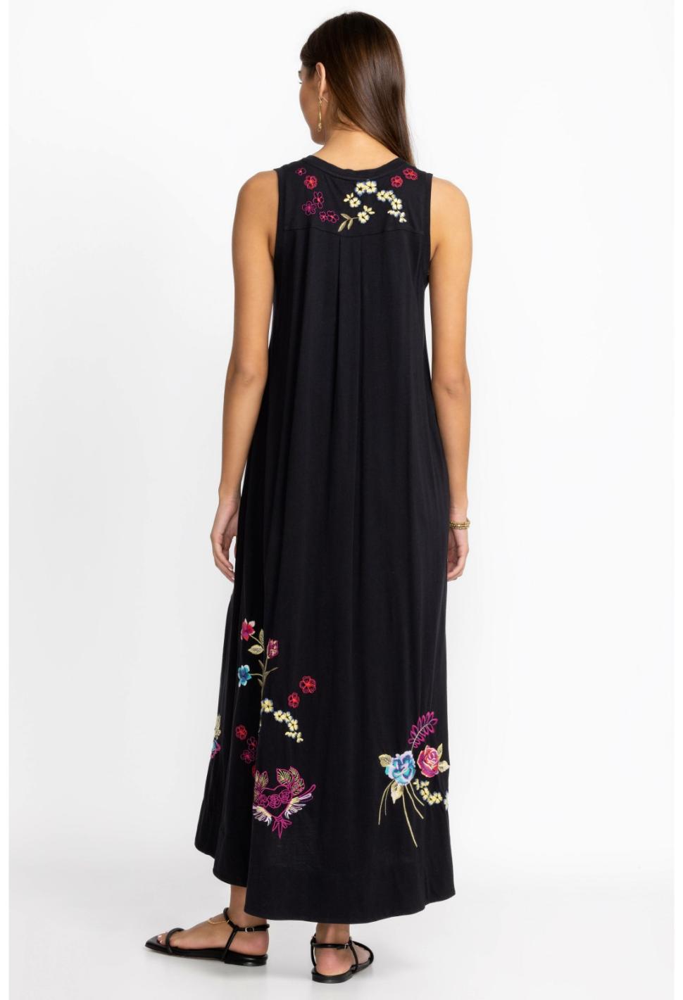 Women Dresses | Johnny Was Jessi Knit V-Neck Maxi Dress Black
